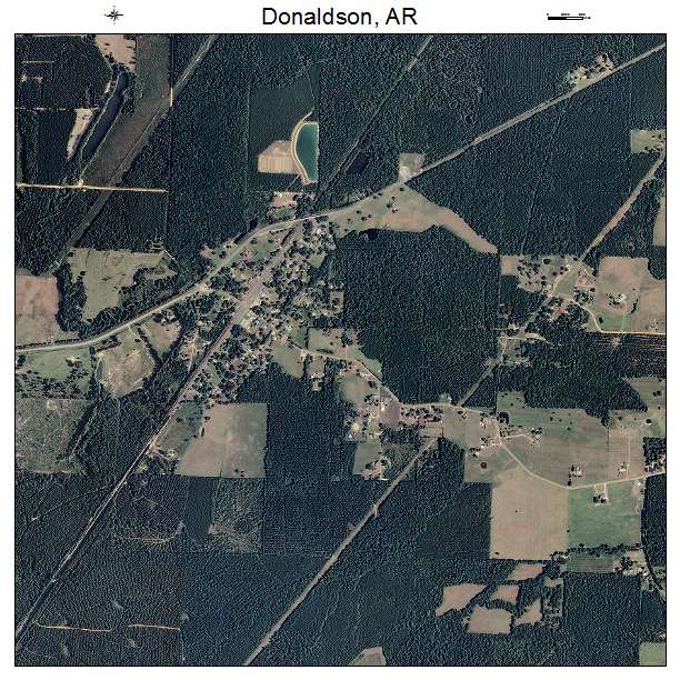 Donaldson, AR air photo map