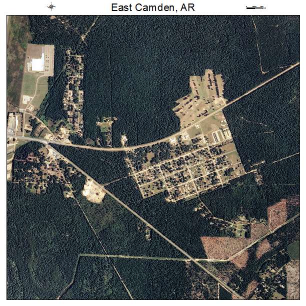 East Camden, AR air photo map