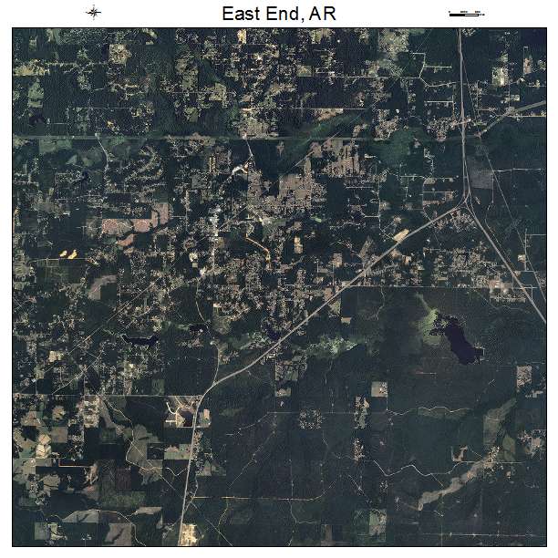 East End, AR air photo map