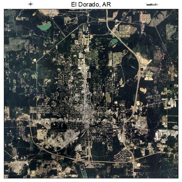 El Dorado, AR air photo map