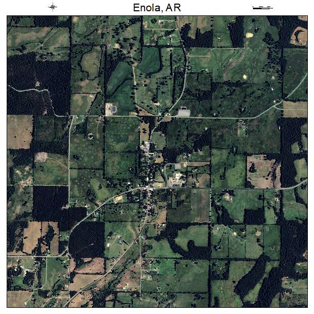 Enola, AR air photo map