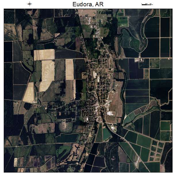 Eudora, AR air photo map