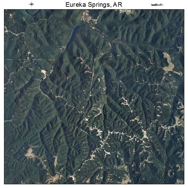 Eureka Springs, AR air photo map