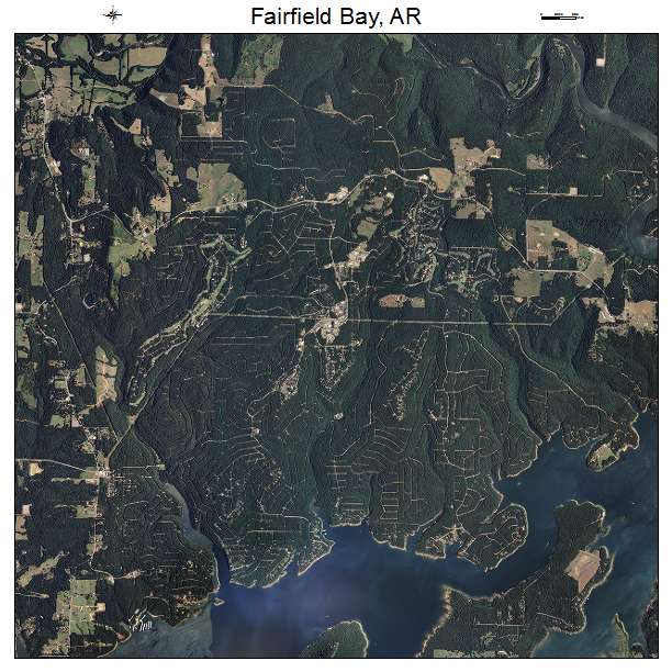 Fairfield Bay, AR air photo map