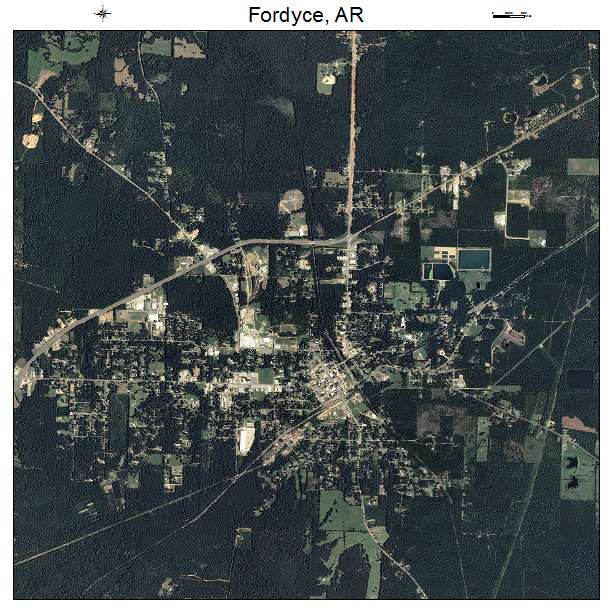 Fordyce, AR air photo map