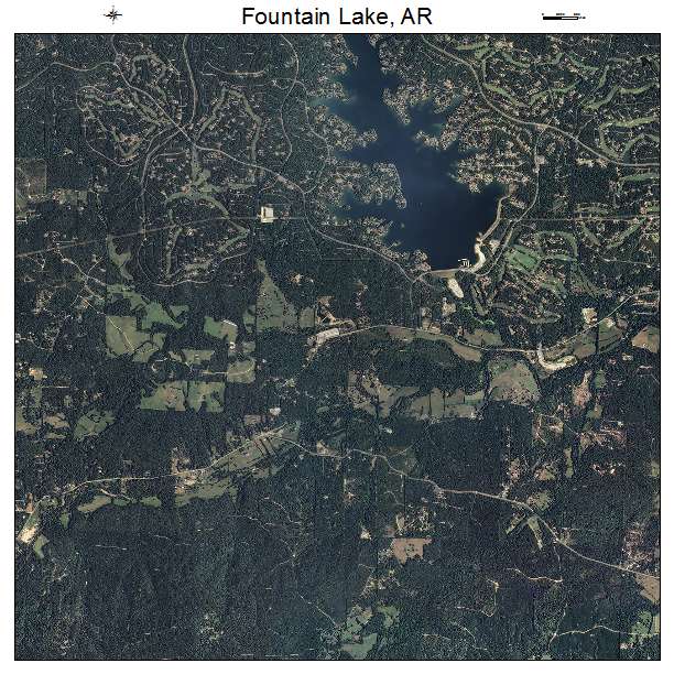 Fountain Lake, AR air photo map