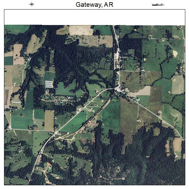 Gateway, AR air photo map