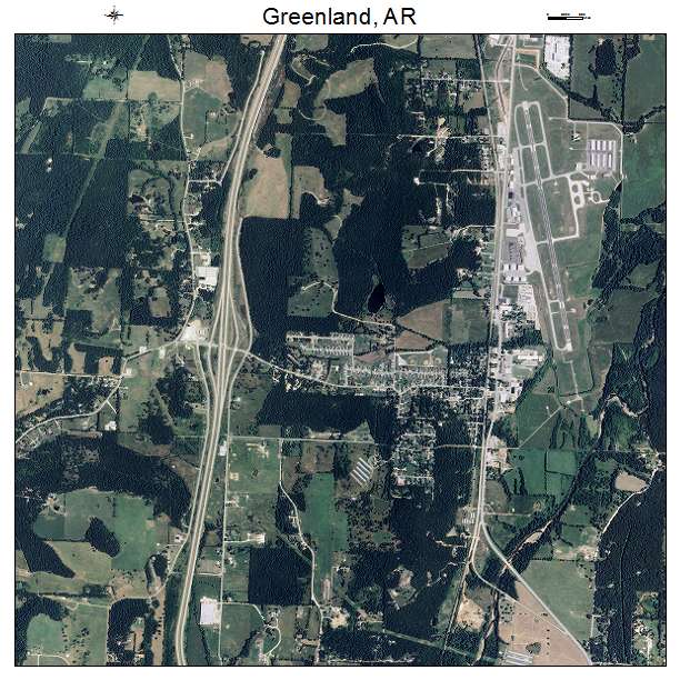 Greenland, AR air photo map