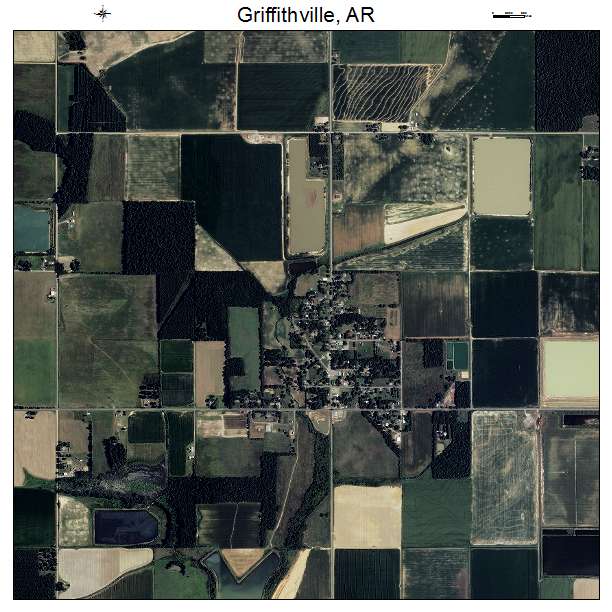 Griffithville, AR air photo map