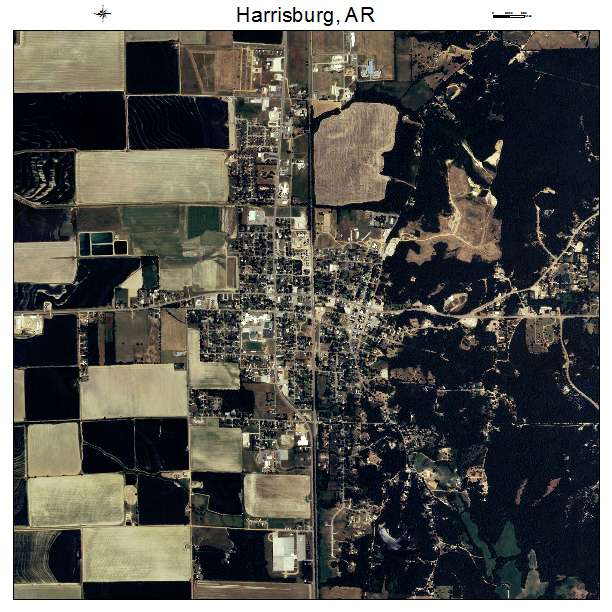 Harrisburg, AR air photo map