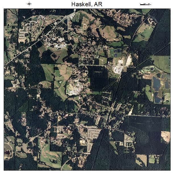 Haskell, AR air photo map