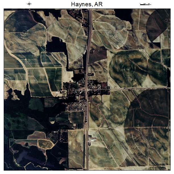 Haynes, AR air photo map