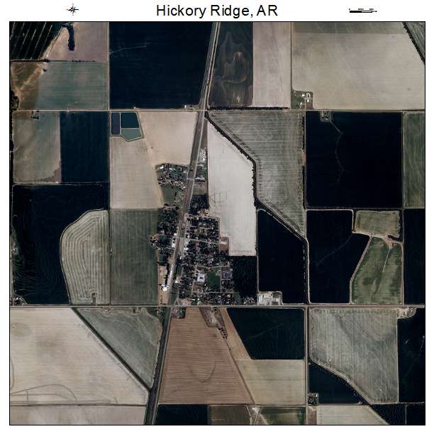 Hickory Ridge, AR air photo map