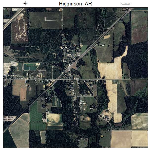 Higginson, AR air photo map