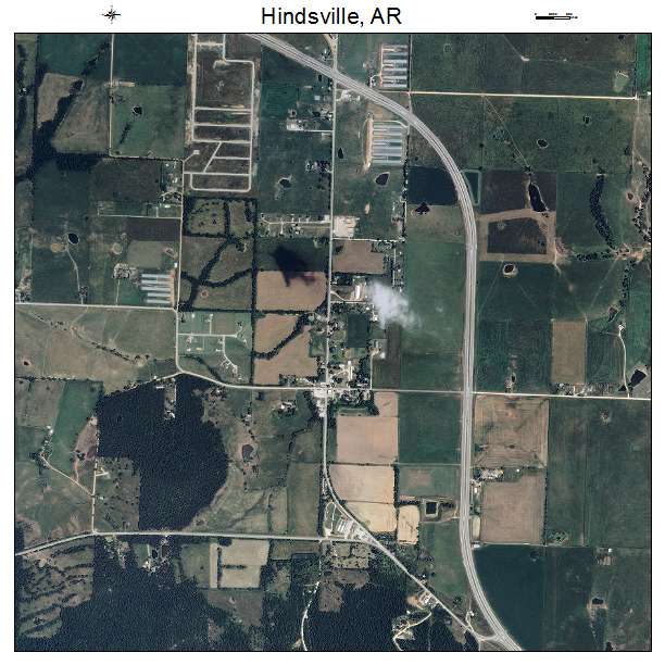Hindsville, AR air photo map