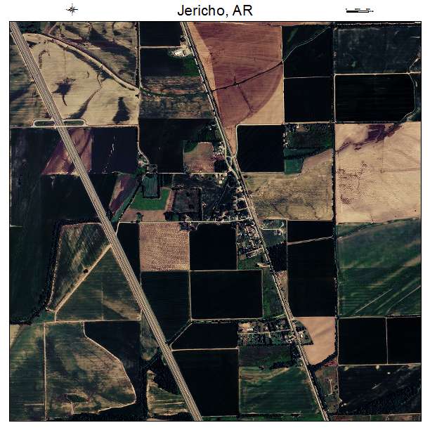Jericho, AR air photo map