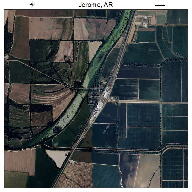 Jerome, AR air photo map