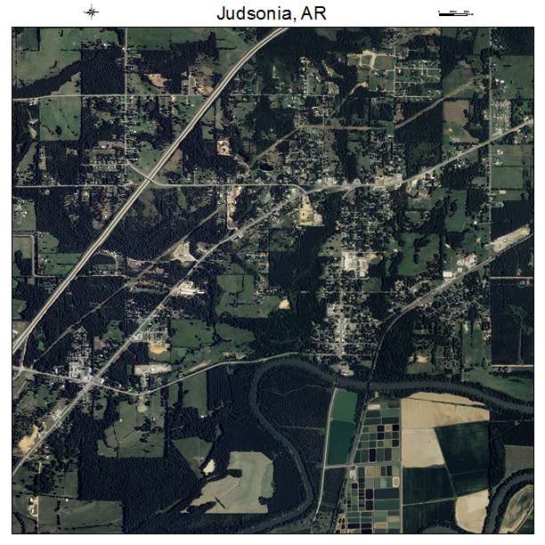 Judsonia, AR air photo map