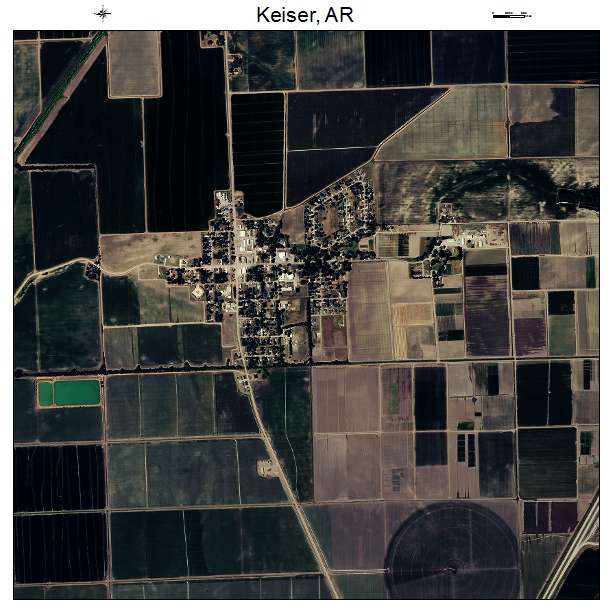 Keiser, AR air photo map
