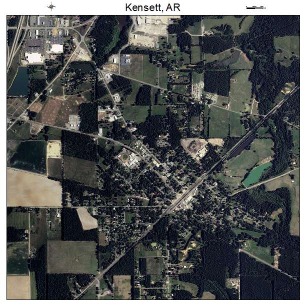 Kensett, AR air photo map