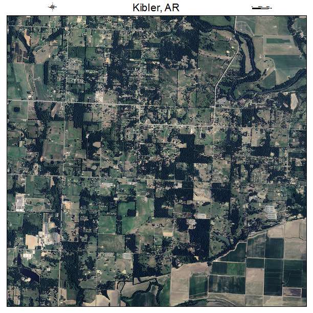 Kibler, AR air photo map
