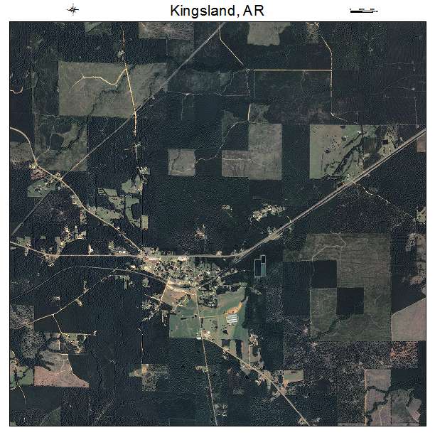 Kingsland, AR air photo map