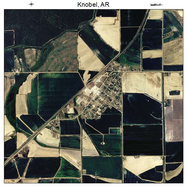 Knobel, AR air photo map