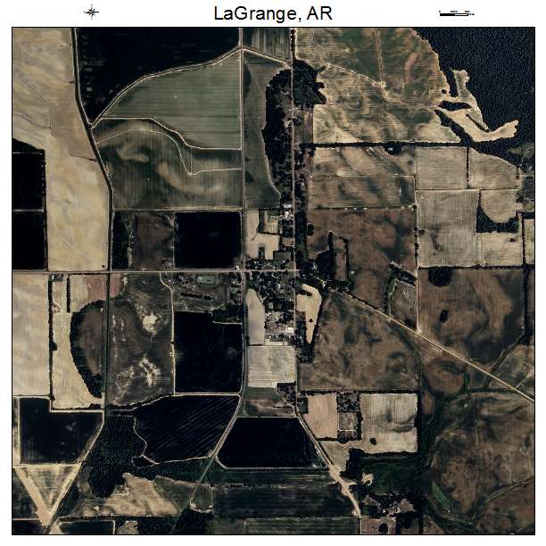 LaGrange, AR air photo map