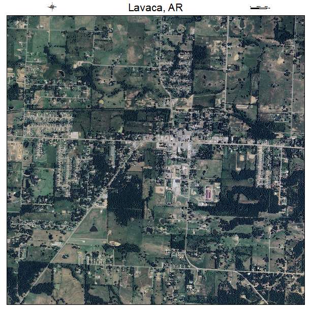 Lavaca, AR air photo map