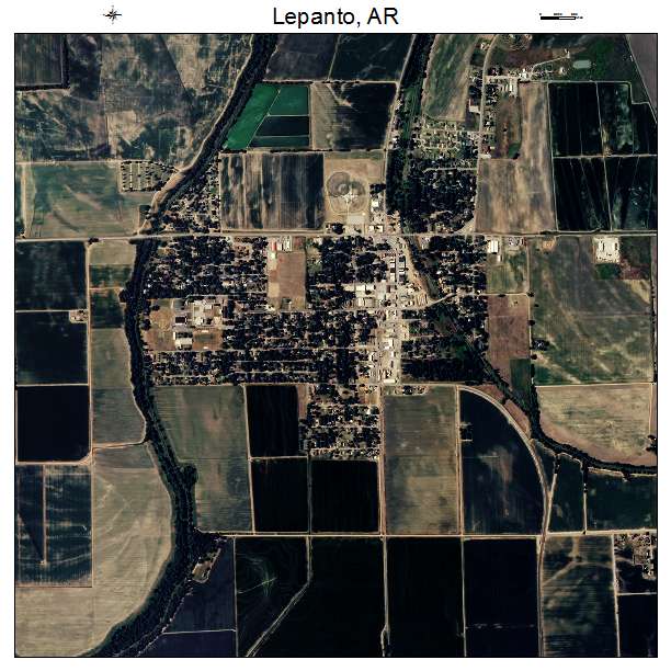 Lepanto, AR air photo map