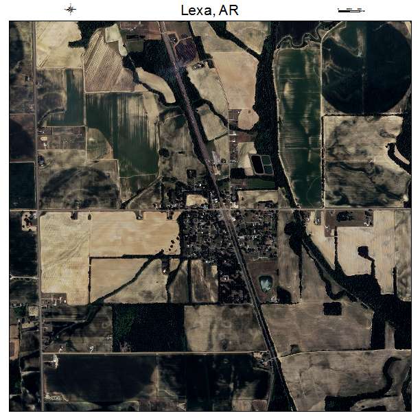 Lexa, AR air photo map