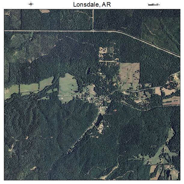 Lonsdale, AR air photo map
