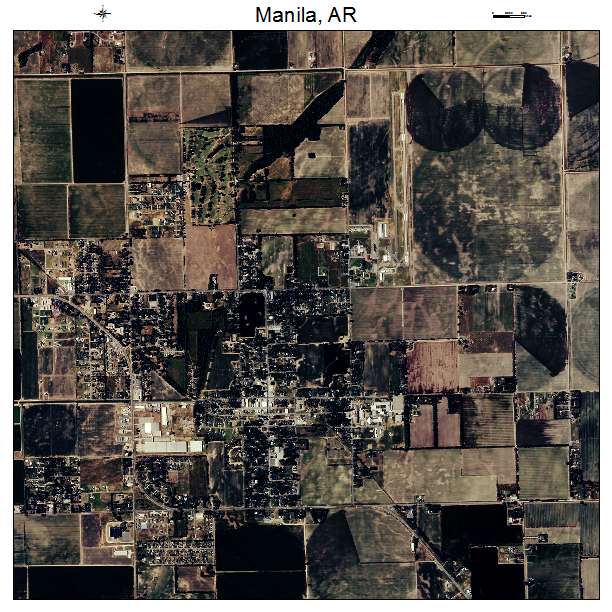 Manila, AR air photo map