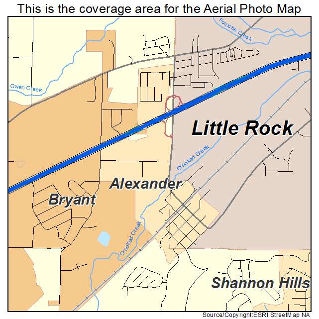 Alexander, AR location map 