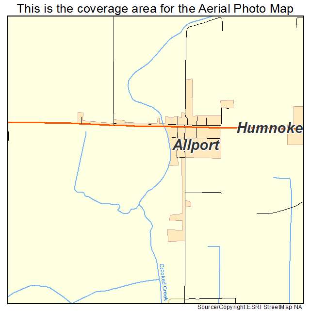 Allport, AR location map 