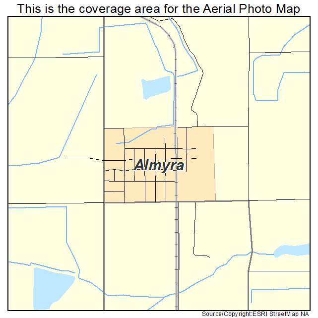 Almyra, AR location map 