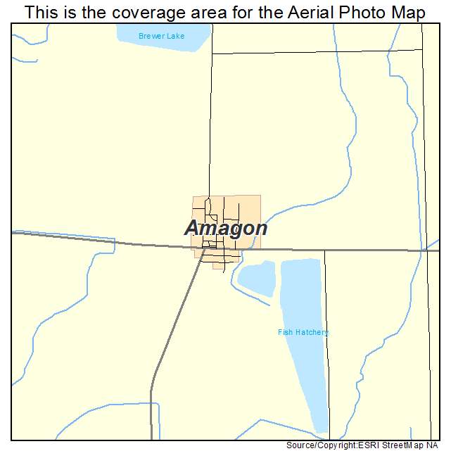 Amagon, AR location map 