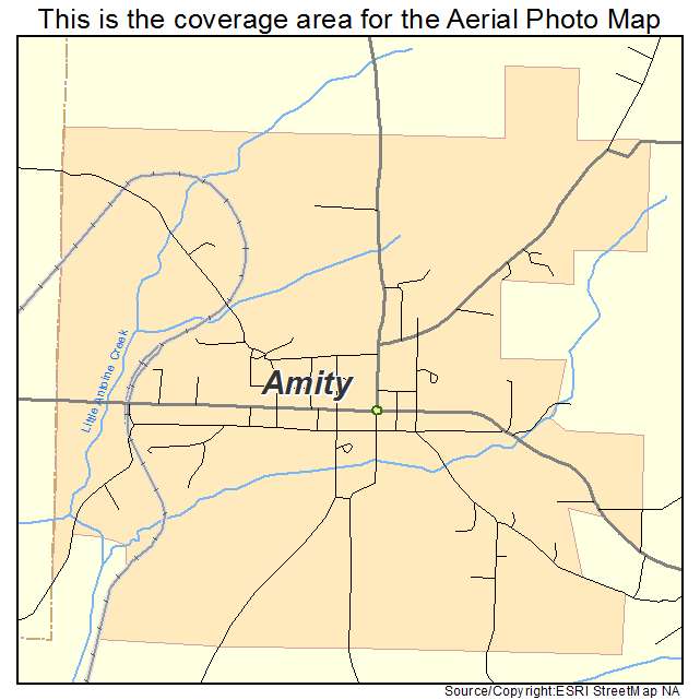 Amity, AR location map 