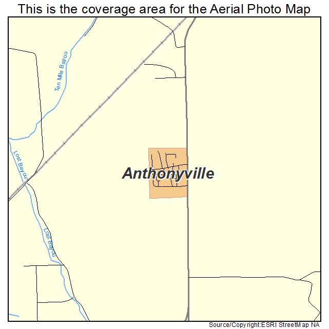Anthonyville, AR location map 
