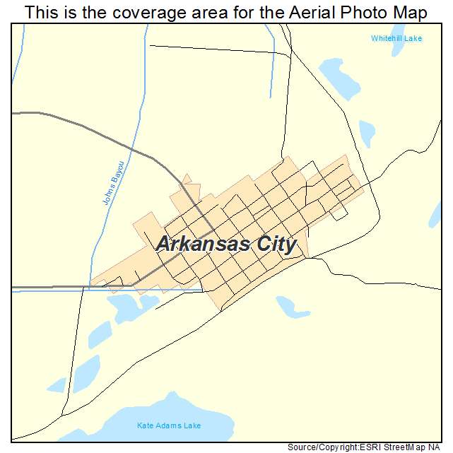 Arkansas City, AR location map 