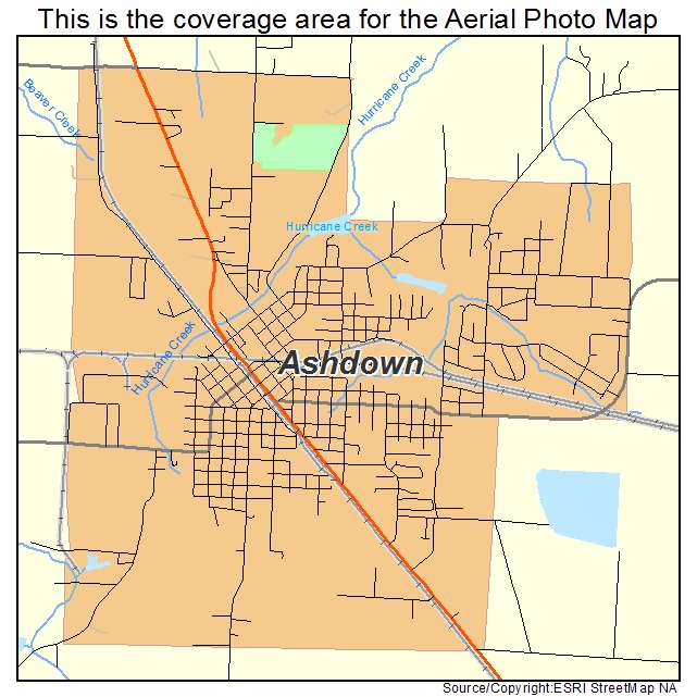 Ashdown, AR location map 