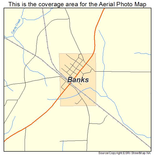 Aerial Photography Map of Banks, AR Arkansas