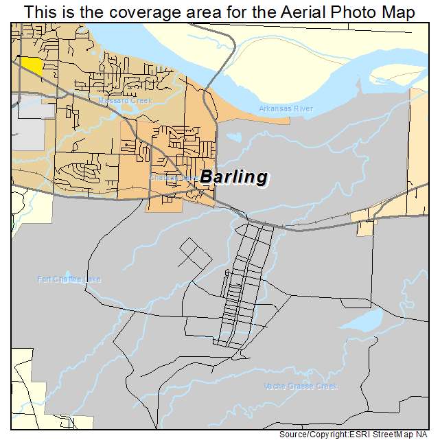 Barling, AR location map 