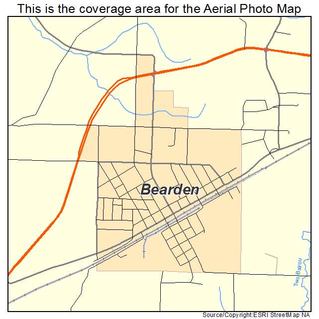 Bearden, AR location map 