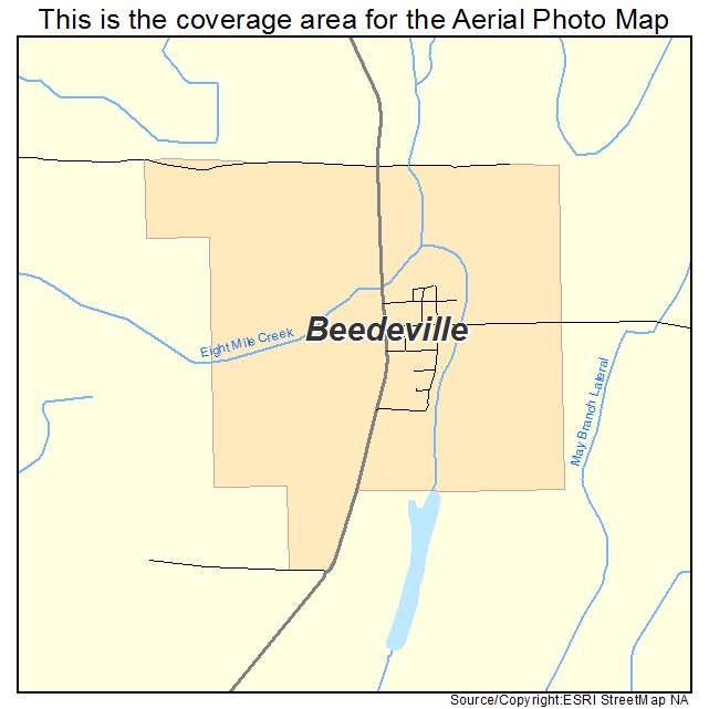 Beedeville, AR location map 