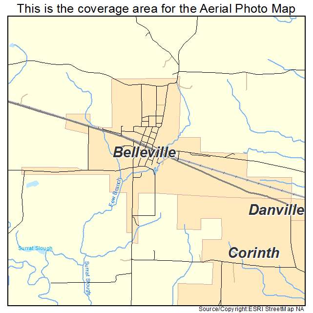 Belleville, AR location map 