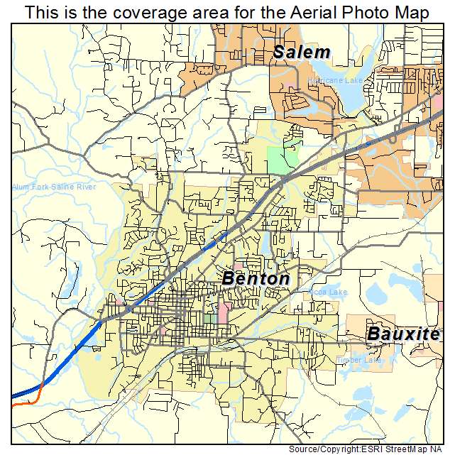 Benton, AR location map 