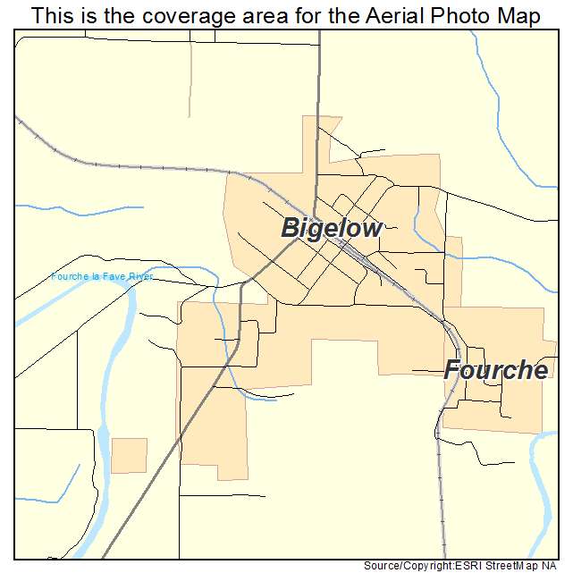 Bigelow, AR location map 