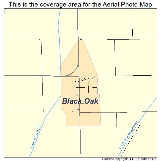 Black Oak, AR location map 