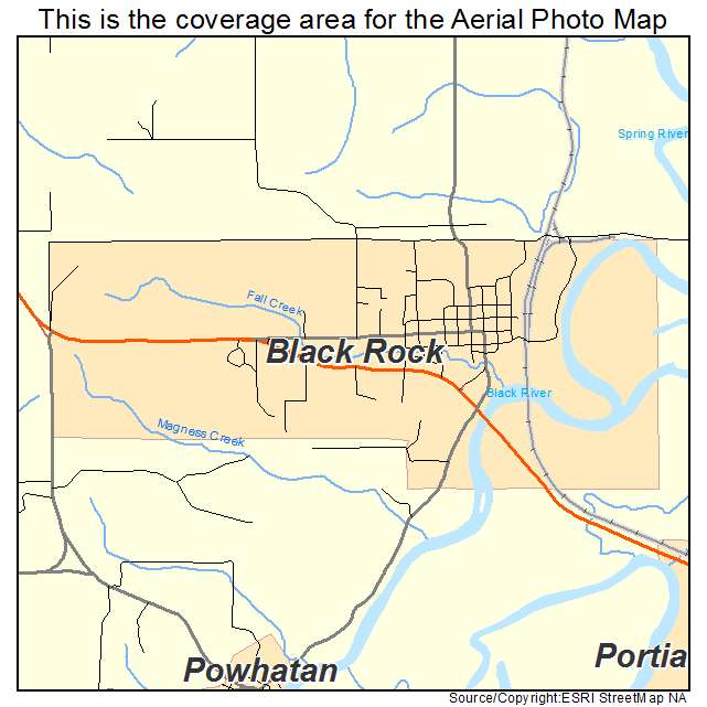 Black Rock, AR location map 